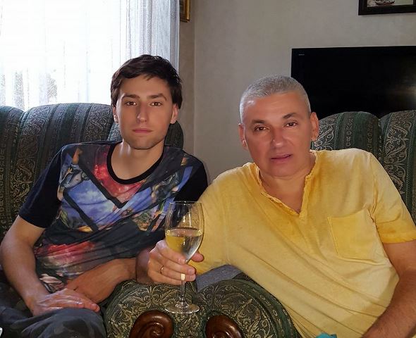 Андрій Лєбіга і його батько