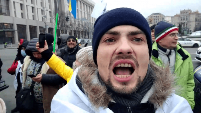 Сергій Мікітен на мітингу Save ФОП