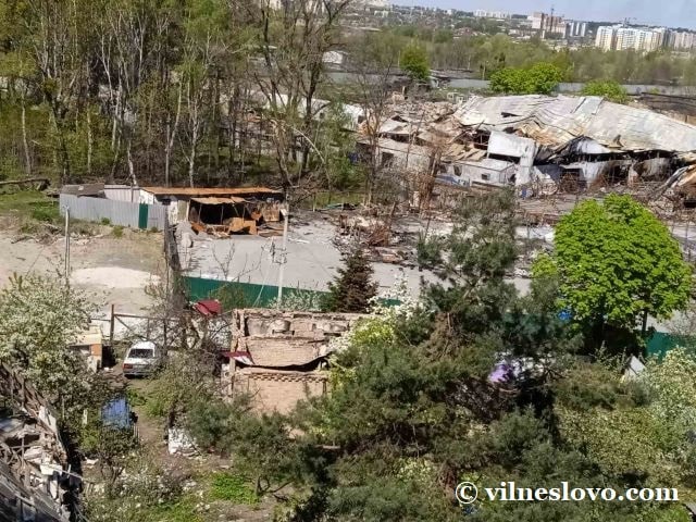 Зруйнований завод Екософт в Ірпені